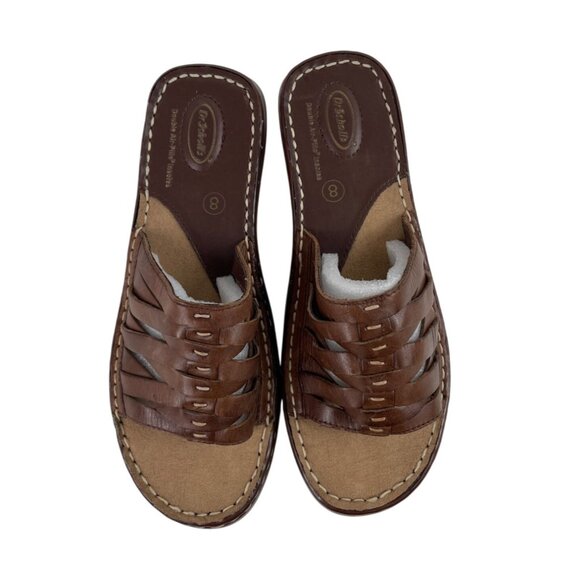 Dr Scholl’s Women’s Shoes Brown Leather Reba II Comfort Sandals Size 8 - Picture 4 of 11